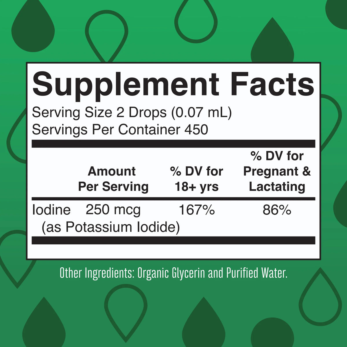 Iodine Liquid Drops