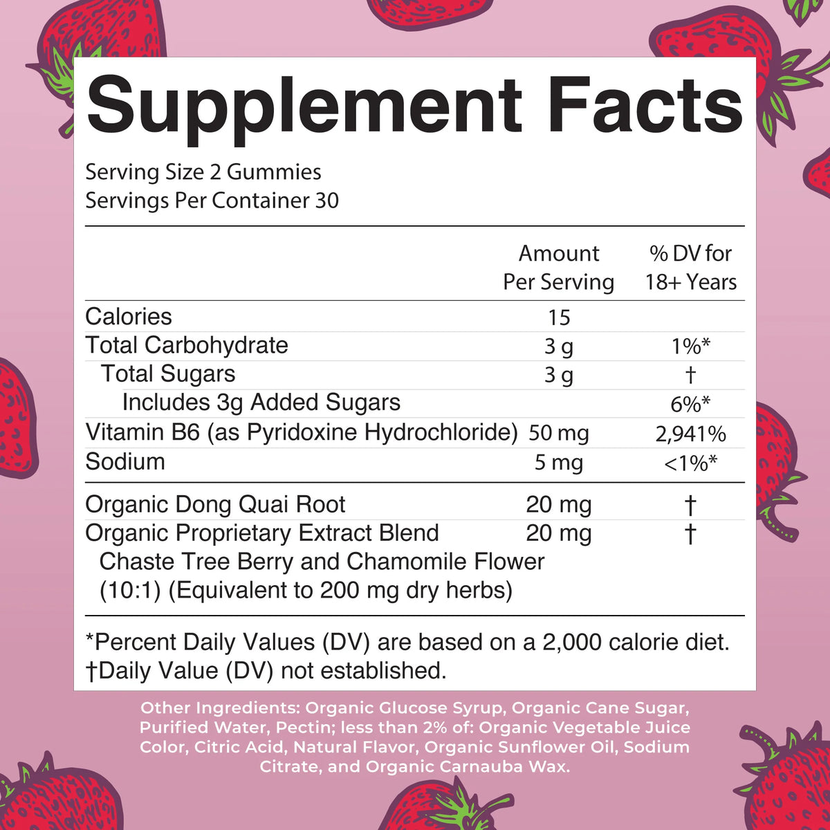 Organic Premenstrual Support Gummies